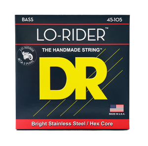 DR LO-RIDER MH-45 Stainless Steel Bass Guitar Strings: Medium 45-105