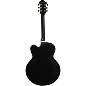 Ibanez PM3C Pat Metheny Signature Hollow Body Electric Guitar Black Low Gloss w/ Hardcasae