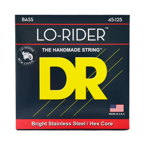 DR LO-RIDER MH5-45 Stainless Steel Bass Guitar Strings: 5-String Medium 45-125