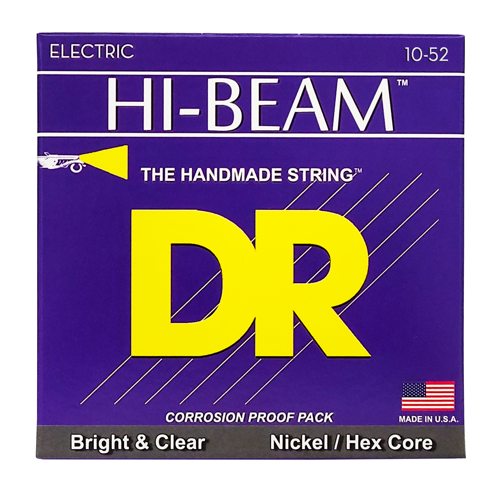 DR HI-BEAM BTR-10 Nickel Plated Electric Guitar Strings: Medium to Heavy 10-52