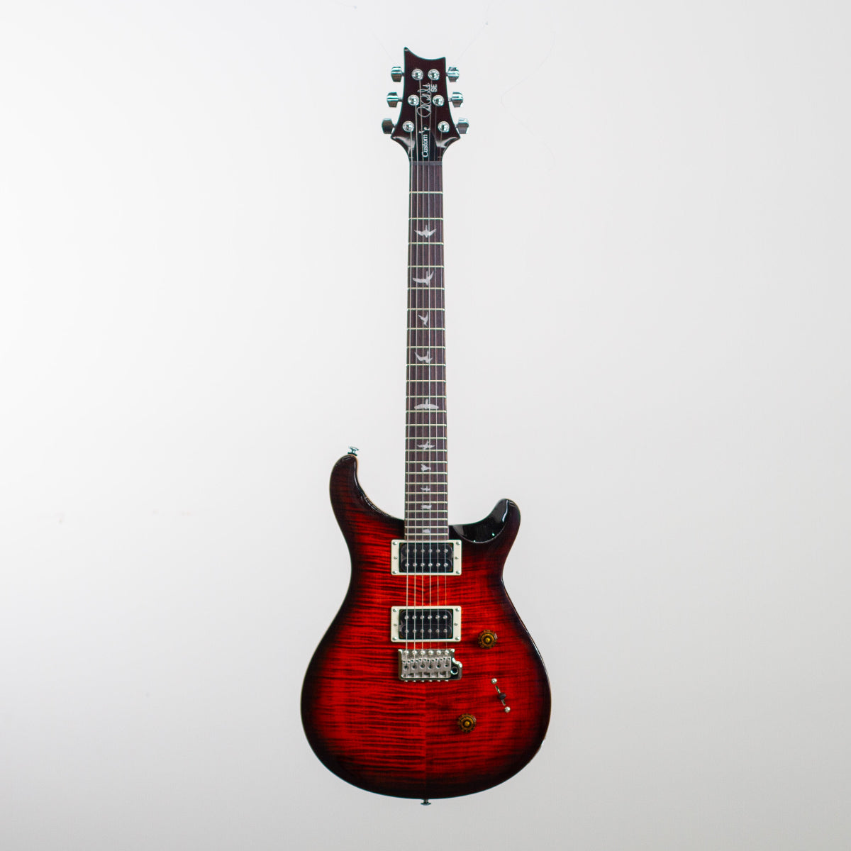 PRS Paul Reed Smith SE Custom 24 Electric Guitar Orange Tiger Smoked Burst