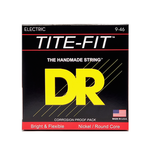 DR TITE-FIT LH-9 Nickel Plated Electric Guitar Strings: Light to Medium 9-46