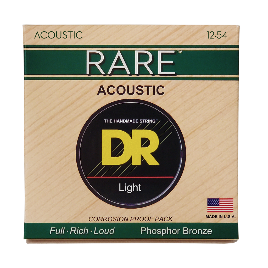 DR RARE RPM-12 Phosphor Bronze Acoustic Guitar Strings: Light 12-54