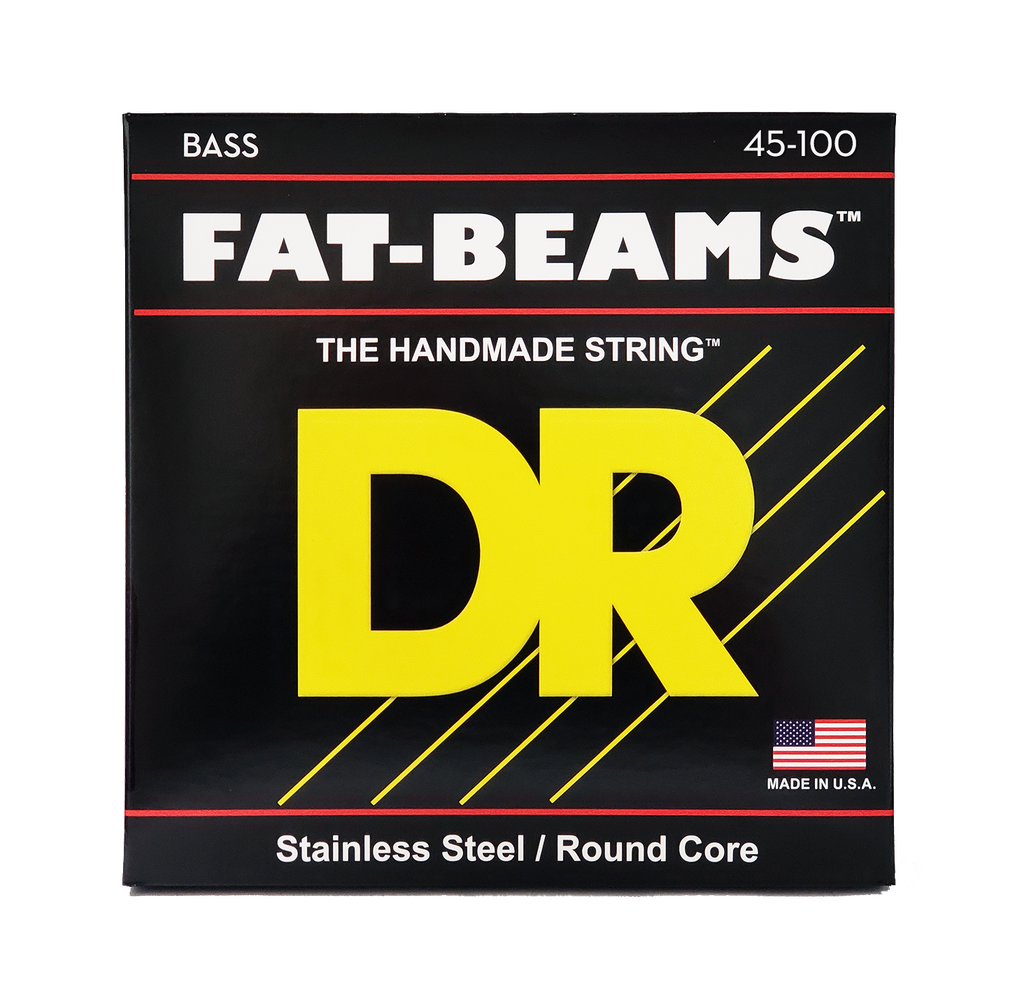 DR FAT-BEAM FB-45/100 Stainless Steel Bass Guitar Strings: Light to Medium 45-100