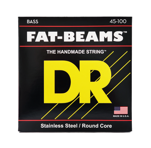 DR FAT-BEAM FB-45/100 Stainless Steel Bass Guitar Strings: Light to Medium 45-100