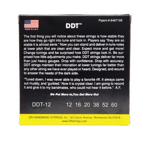 DR DDT DDT-12 Drop Down Tuning Electric Guitar Strings: Extra Heavy 12-60