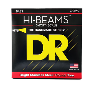 DR HI-BEAM SMR5-45 Stainless Steel Bass Guitar Strings: 5-String Medium 45-125 Short Scale