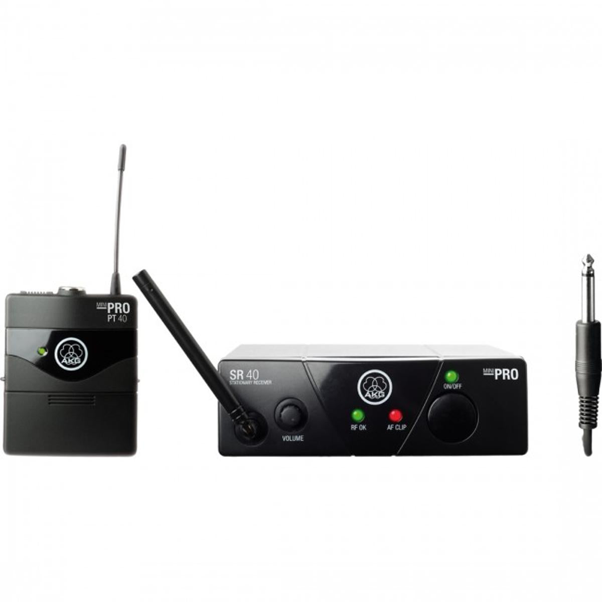 AKG WMS40 Mini US25 Wireless Microphone System Single Instrument Body Pack D