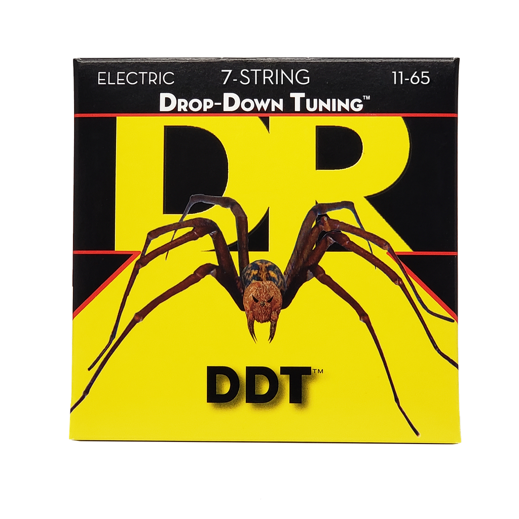 DR DDT DDT7-11 Drop Down Tuning Electric Guitar Strings: 7-String Heavy 11-65