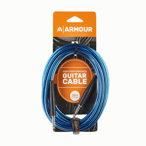 Armour GC20B 20ft Guitar Lead Transparent Blue