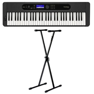 Casio CT-S410 Casiotone Digital Keyboard Black 61-Key w/ Stand