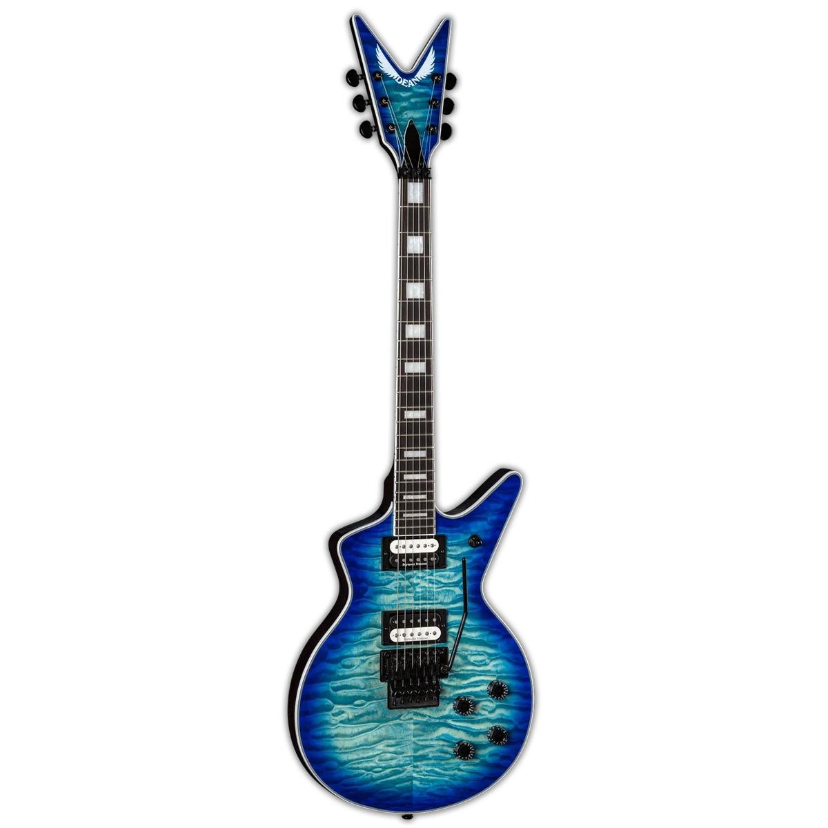 Dean Cadillac Select Electric Guitar Quilted Maple Ocean Burst w/ Floyd Rose