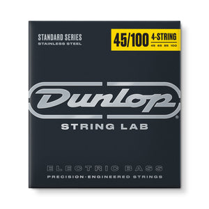 Jim Dunlop Bass Guitar Strings Stainless Steel Roundwound Medium Light 45-100 - DBS45100