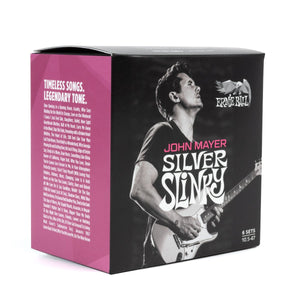 Ernie Ball 3817 John Mayer Signature Silver Slinky Electric Guitar Strings - 10.5-47 - 6 pack Box