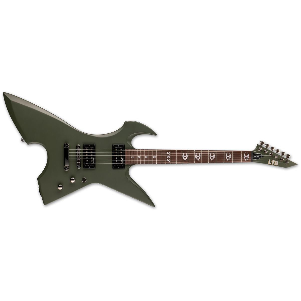 ESP LTD MAX-200 RPR Max Cavalera Signature Electric Guitar Military Green Satin