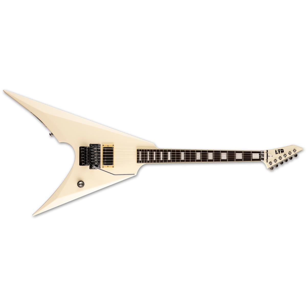 ESP-LTD-Mike-Schleibaum-Signature-Flying-V-MSV-1-Electric-Guitar--Olympic-White