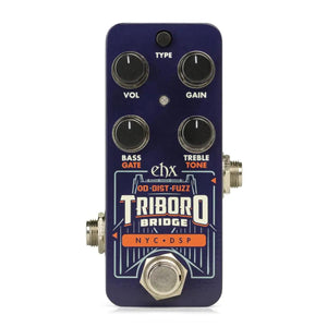 Electro-Harmonix EHX Pico Triboro Bridge Overdrive/Distortion/Fuzz Effects Pedal