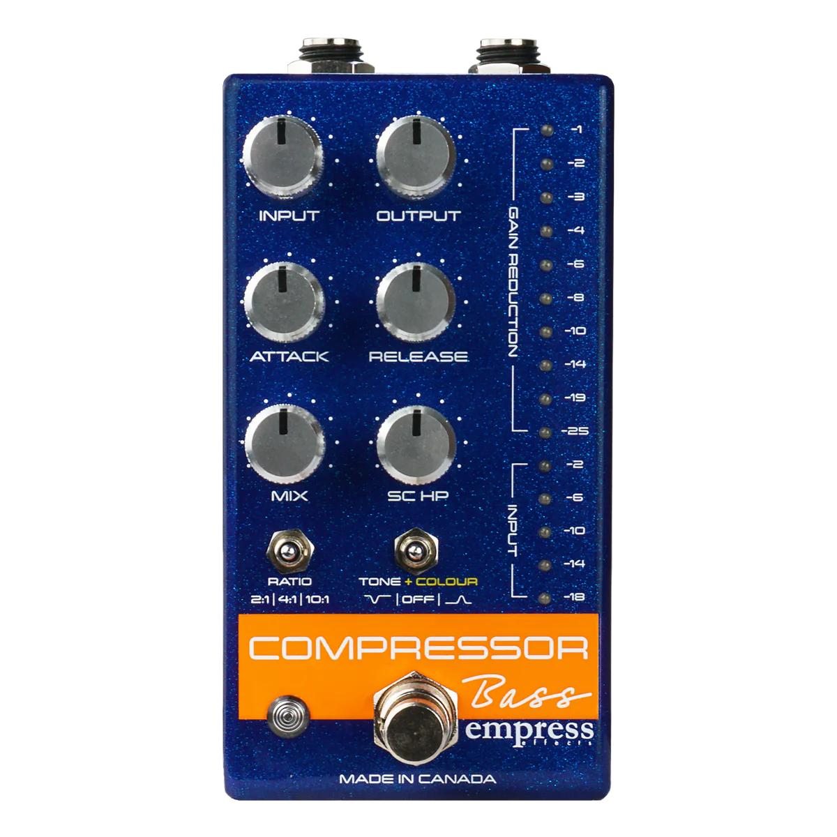 Empress Effects Compressor Bass Effects Pedal - Blue