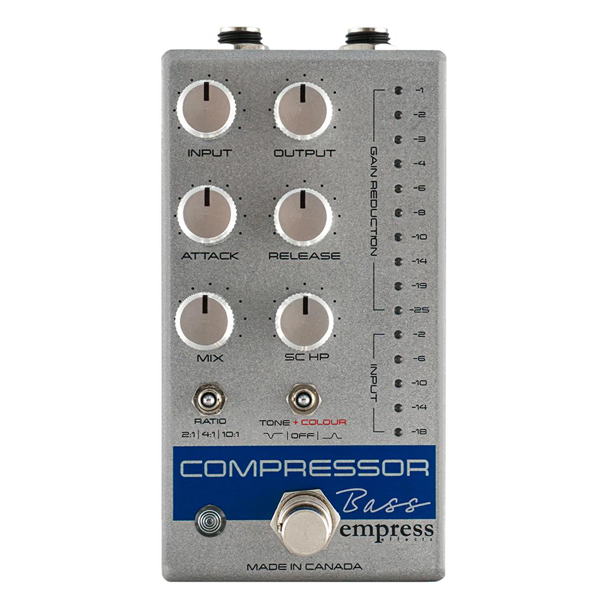 Empress Effects Compressor Bass Effects Pedal - Silver