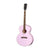 Epiphone J-180 LS Acoustic Guitar Pink w/ Hardcase - ECJ180LSPNKNH1