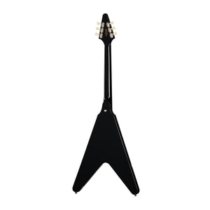 Epiphone Jimi Hendrix Signature Love Drops Flying V Electric Guitar Ebony w/ Case - ECJHFVEBNH3