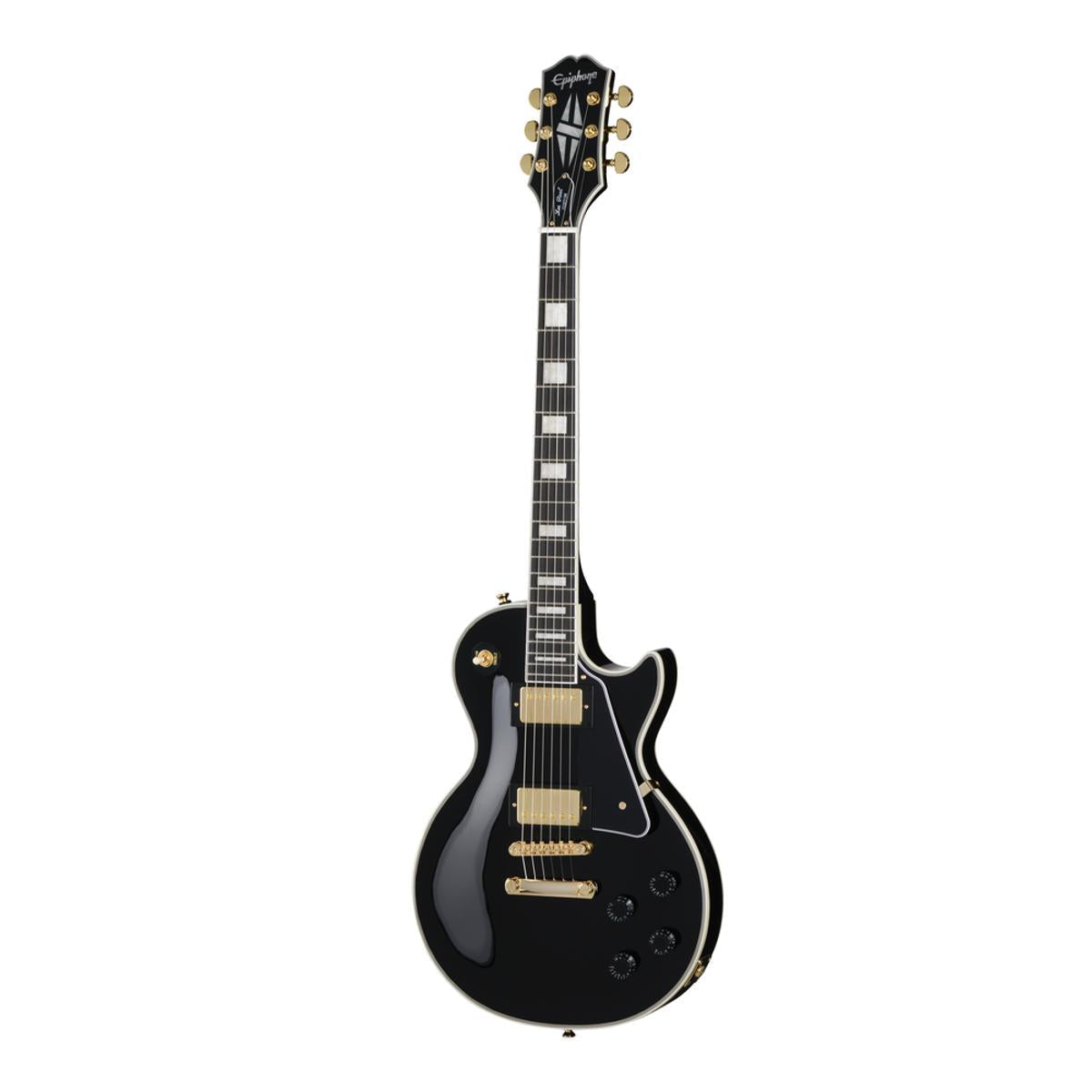 Epiphone Les Paul Custom Electric Guitar Ebony w/ GigBag - EIGLPCEBGH1