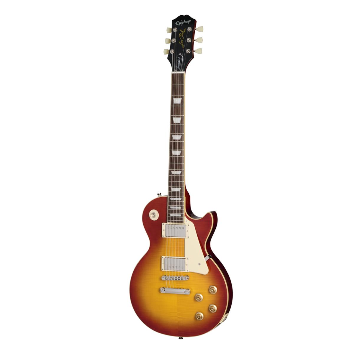 Epiphone Les Paul Standard 50s Figured Top Electric Guitar Washed Cherry Sunburst w/ GigBag - EIGLP5WCNH1