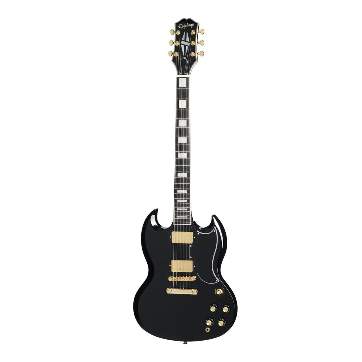 Epiphone SG Custom Electric Guitar Ebony w/ GigBag - EIGSGCEBGH1