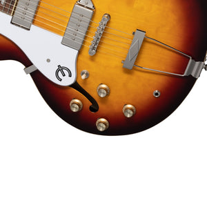 Epiphone Casino Electric Guitar Semi-Hollow Left Handed Vintage Sunburst w/ Gig Bag - EOCAVSNH1L