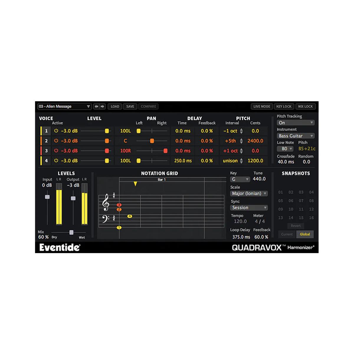 Eventide Quadravox Effects Plug-In