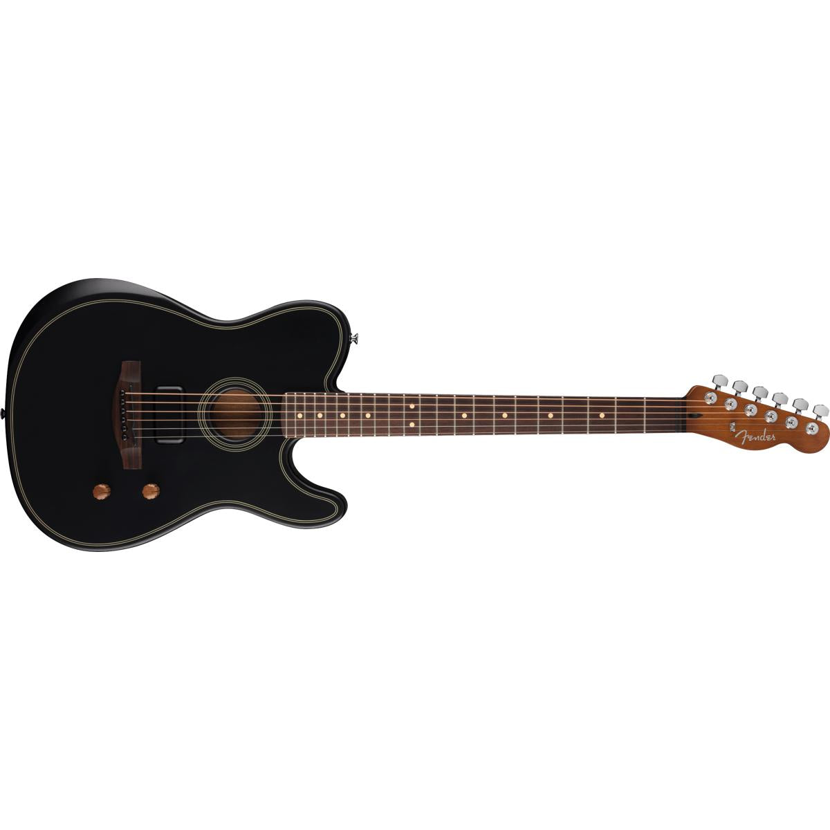 Fender Acoustasonic Standard Telecaster Guitar Black - 0973113506