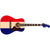 Fender Buck Owens Kingman Acoustic Guitar Red, White & Blue w/ Signature HardCase - 0971712398