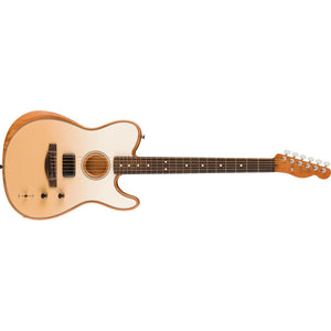 Fender FINNEAS Signature Acoustasonic Player Telecaster Guitar RW Cappuccino Fade - MIM 0971713116