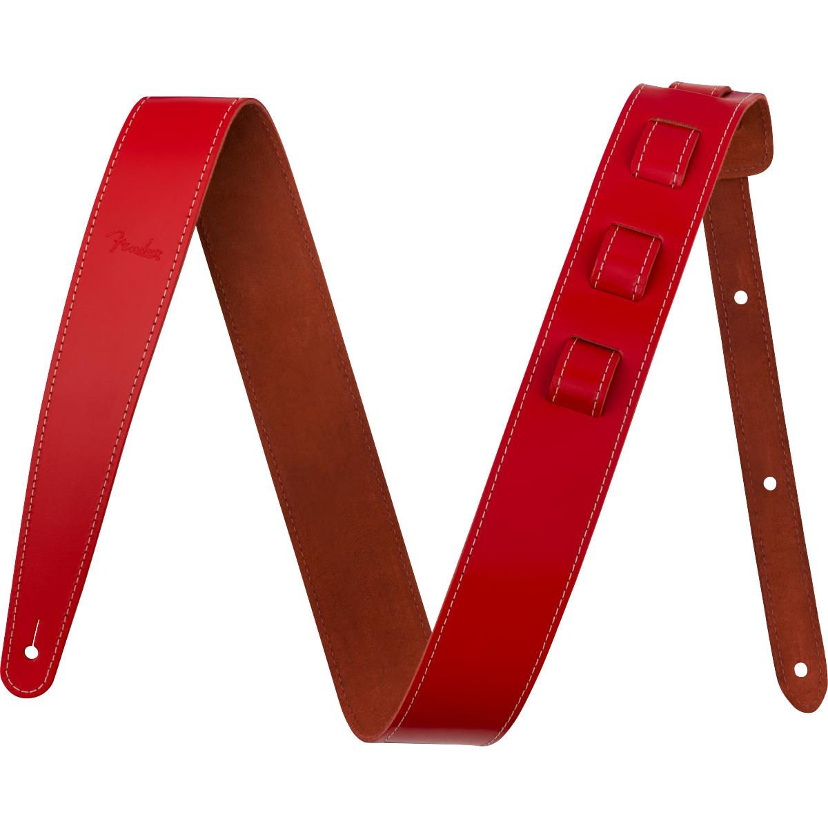 Fender-Guitar-Strap-2inch-Essentials-Leather-Red---0990642109