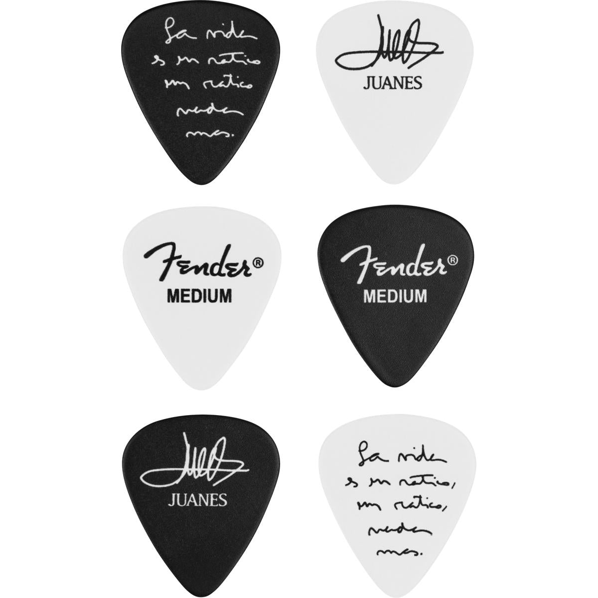 Fender Juanes 351 Celluloid Picks (6) - 1980351423