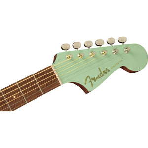 Fender Newporter Player Acoustic Guitar Surf Green w/ White Pickguard - 0970743557