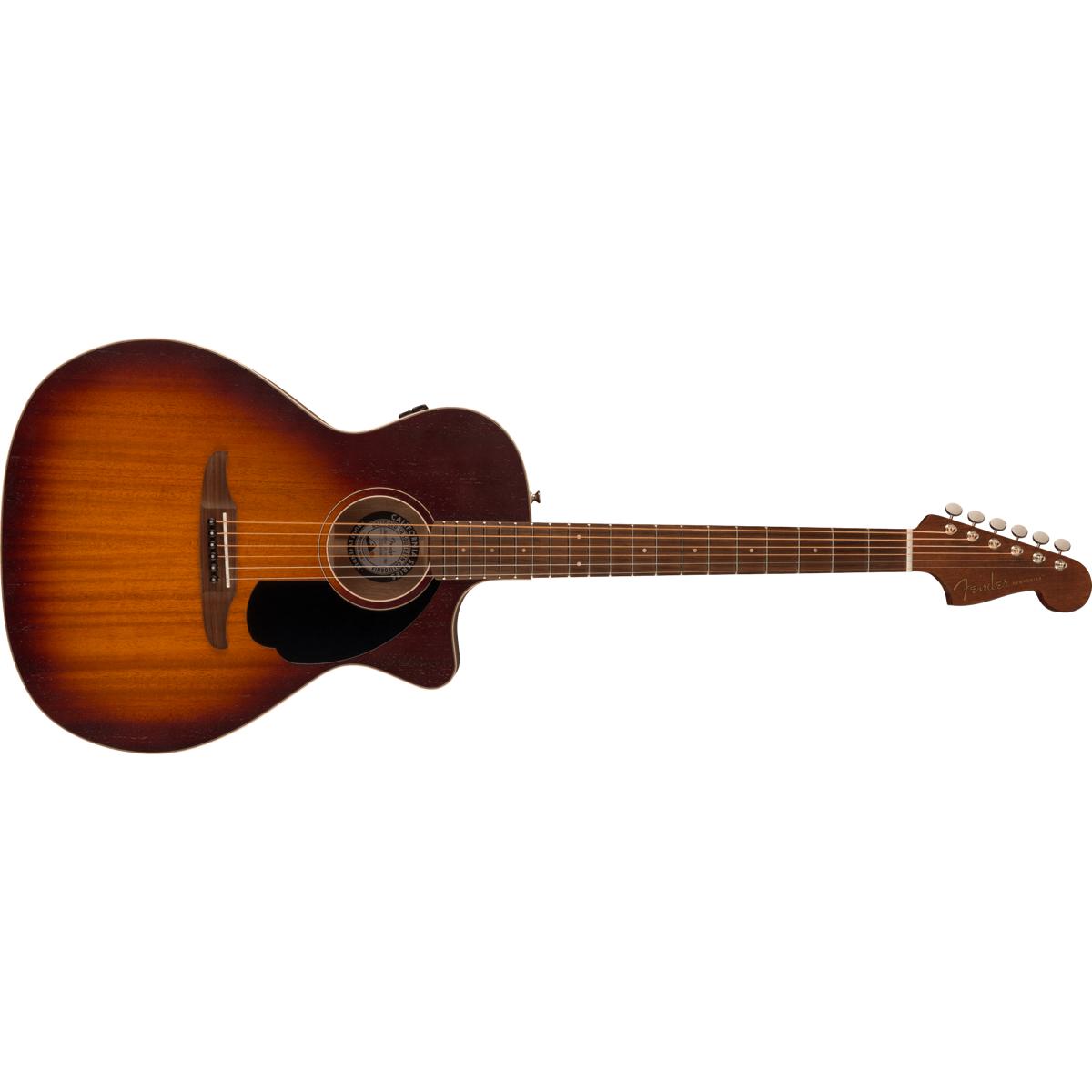 Fender Newporter Special Acoustic Guitar Honey Burst w/ Black Pickguard - 0970843142