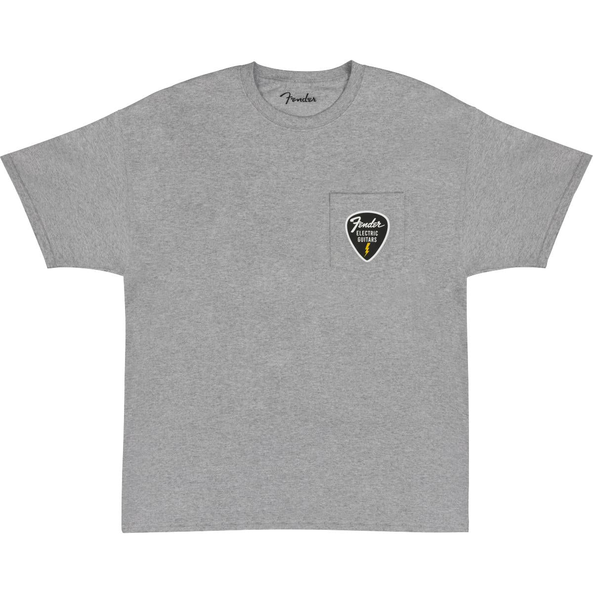 Fender Pick Patch Pocket Tee T-Shrit Athletic Gray L - 9192600506