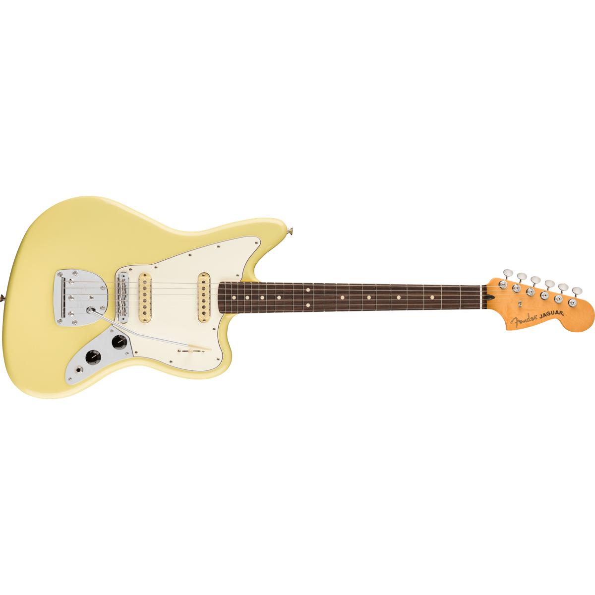 Fender Player II Jaguar Electric Guitar RW Hialeah Yellow - MIM 0140580561