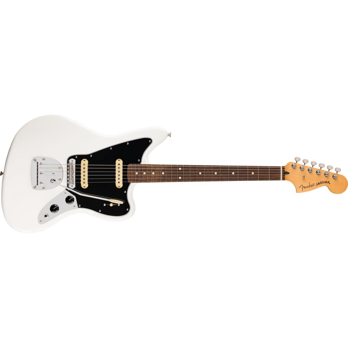 Fender Player II Jaguar Electric Guitar RW Polar White - MIM 0140580515