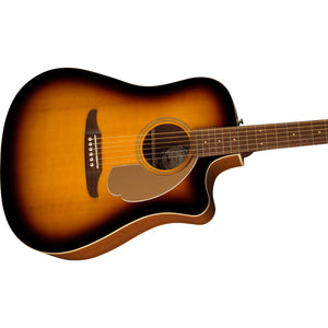 Fender Redondo Player Acoustic Guitar Sunburst w/ Gold Pickguard - 0970713503