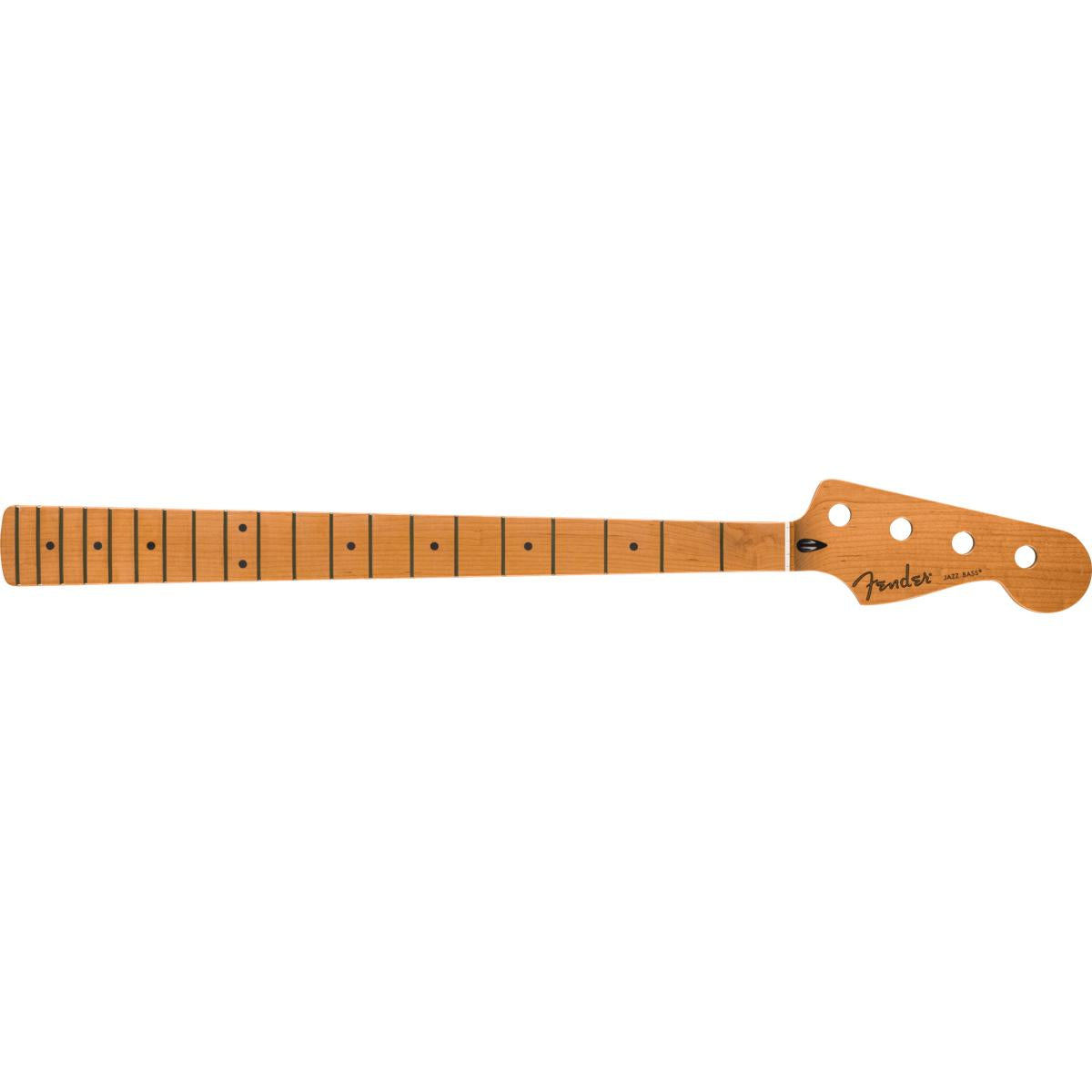 Fender Satin Roasted Maple Jazz Bass Neck 20 Jumbo Frets 12inch Radius Maple Flat Oval Shape - 0990902920