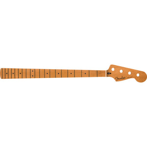 Fender Satin Roasted Maple Jazz Bass Neck 20 Jumbo Frets 12inch Radius Maple Flat Oval Shape - 0990902920