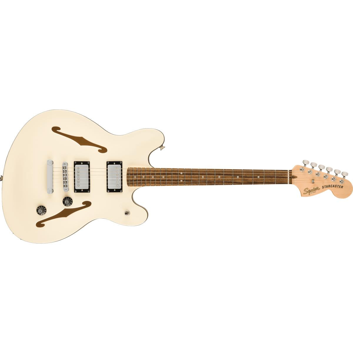 Fender Squier Affinity Starcaster Deluxe Electric Guitar Olympic White - 0378450505