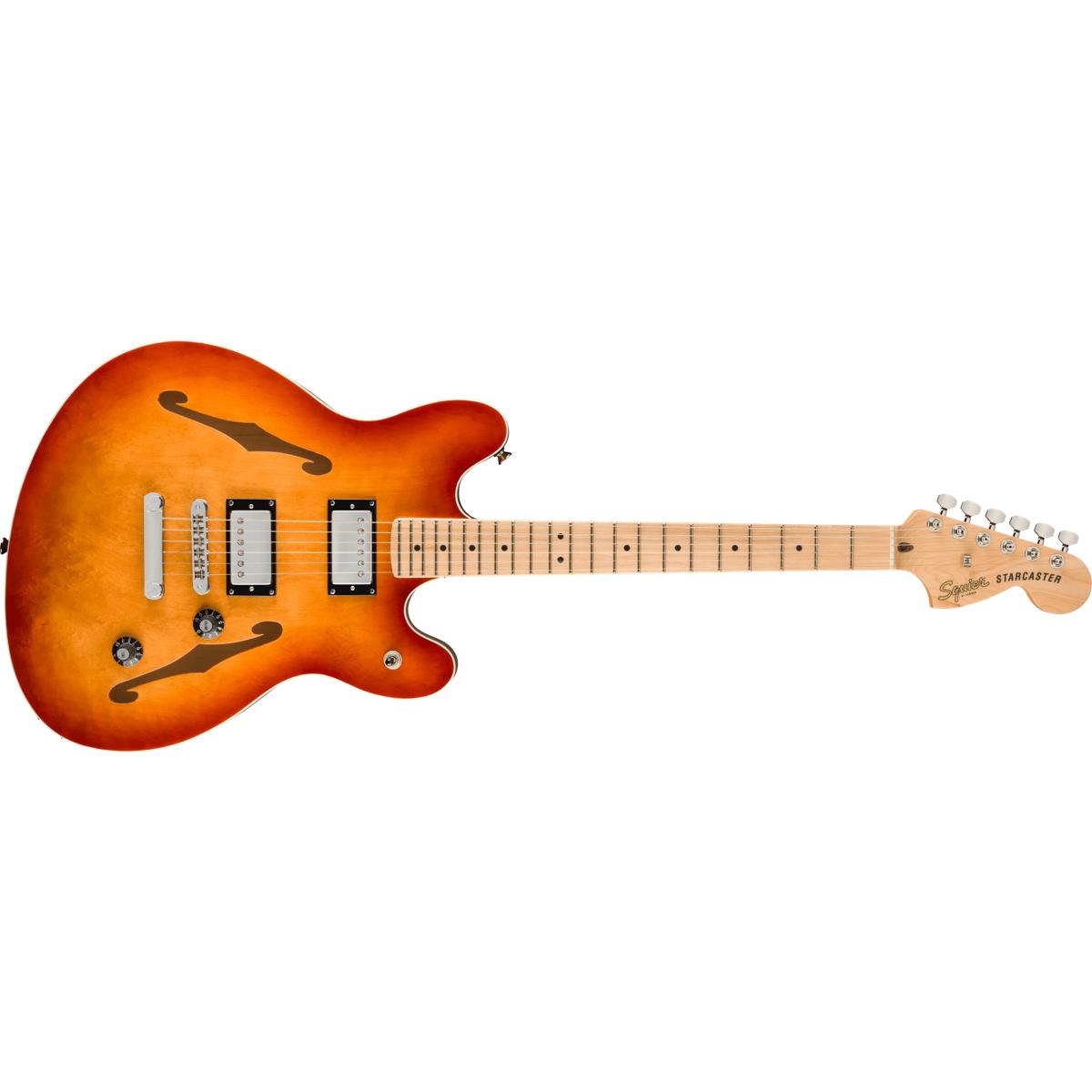 Fender Squier Affinity Starcaster Deluxe Electric Guitar Sienna Sunburst - 0378452547