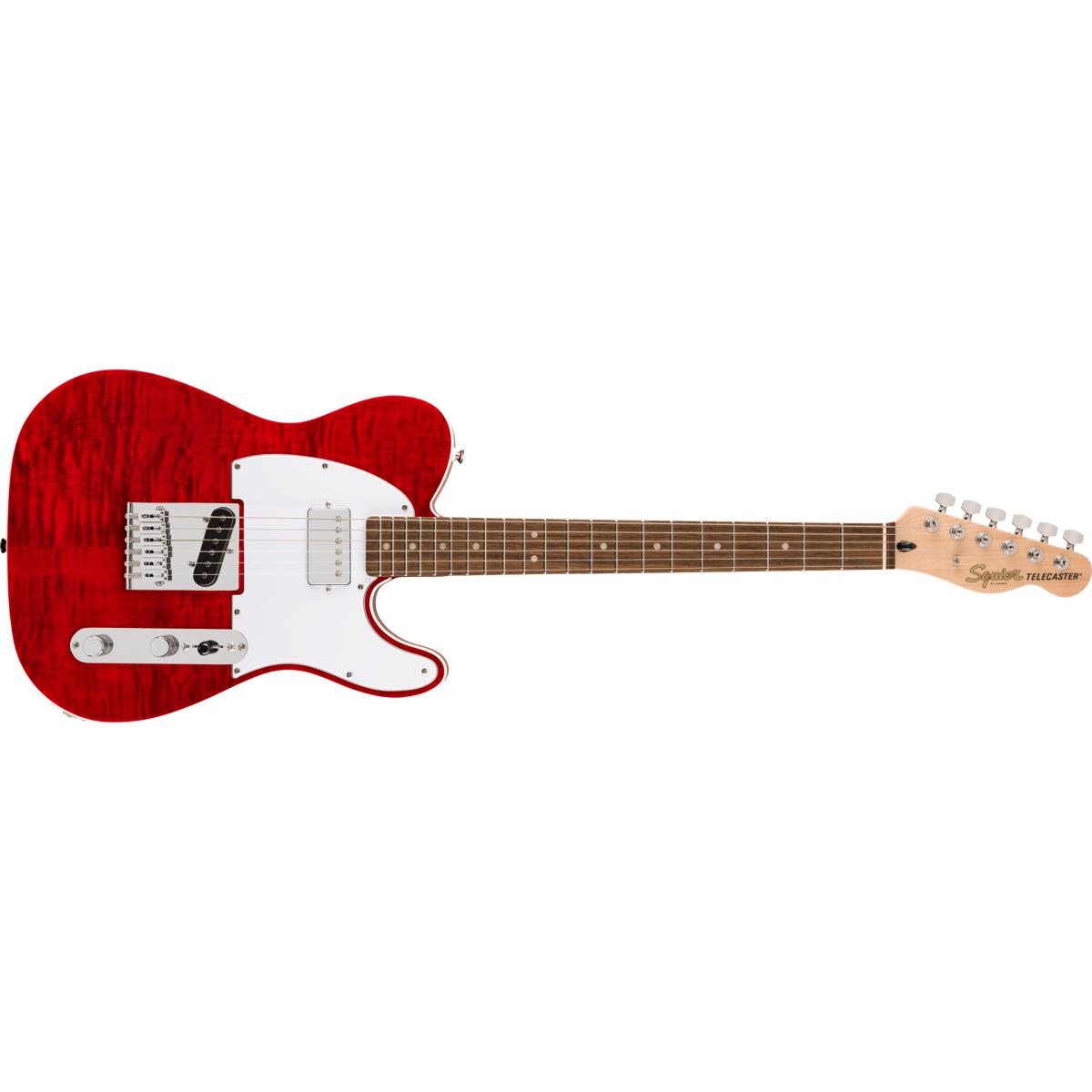 Fender Squier Affinity Telecaster FMT SH Electric Guitar Crimson Red Transparent - 0378280538