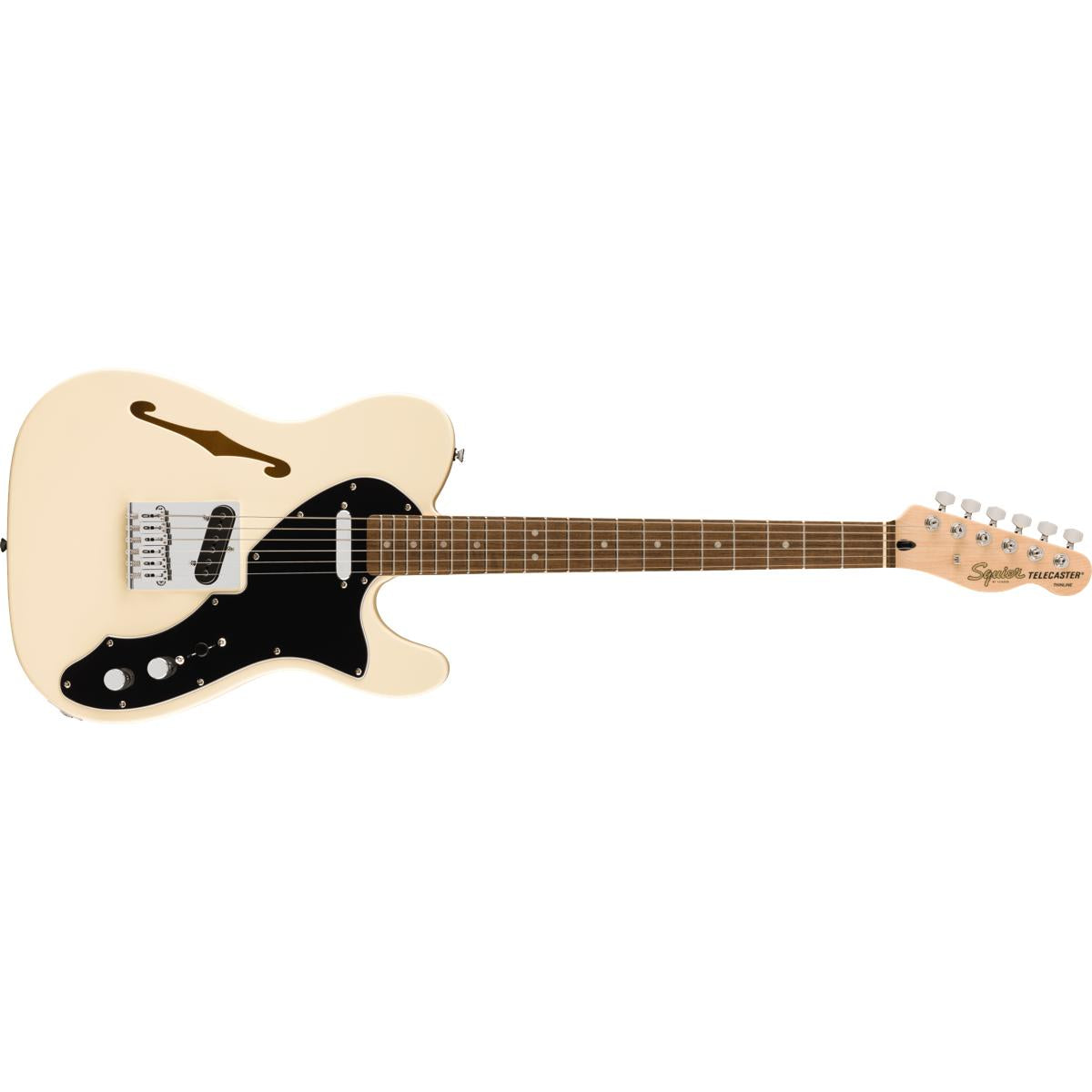 Fender Squier Affinity Telecaster Thinline Electric Guitar Olympic White - 0378271505