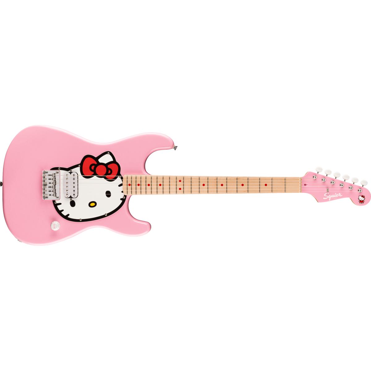 Fender Squier Limited Edition Hello Kitty Stratocaster Electric Guitar MN Pink - 0379102970