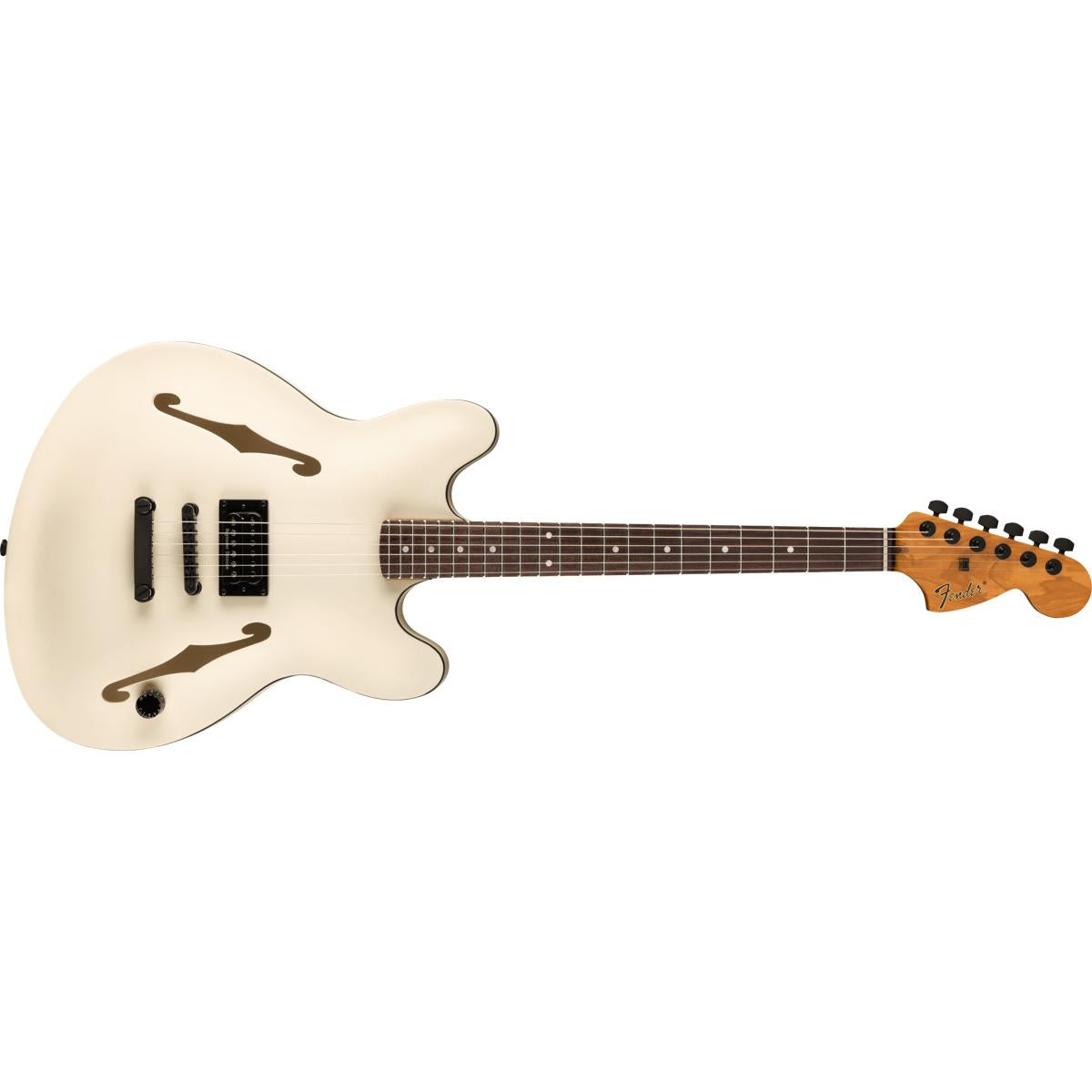 Fender Tom DeLonge Starcaster Electric Guitar RW Satin Olympic White - 0262370505