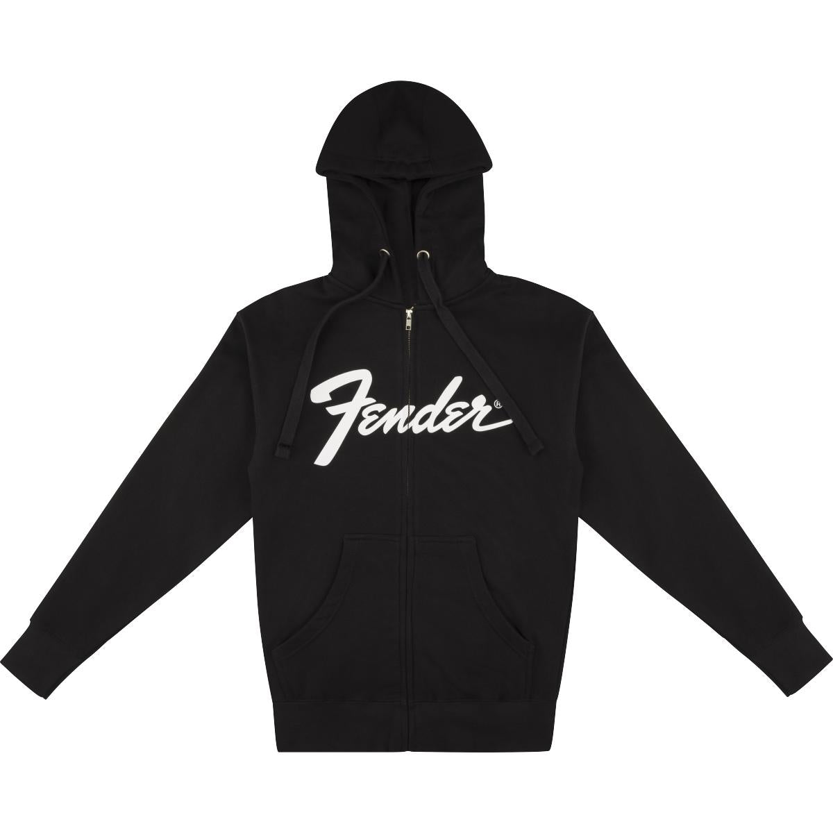 Fender Transition Logo Zip Front Hoodie Black S - 9113200306